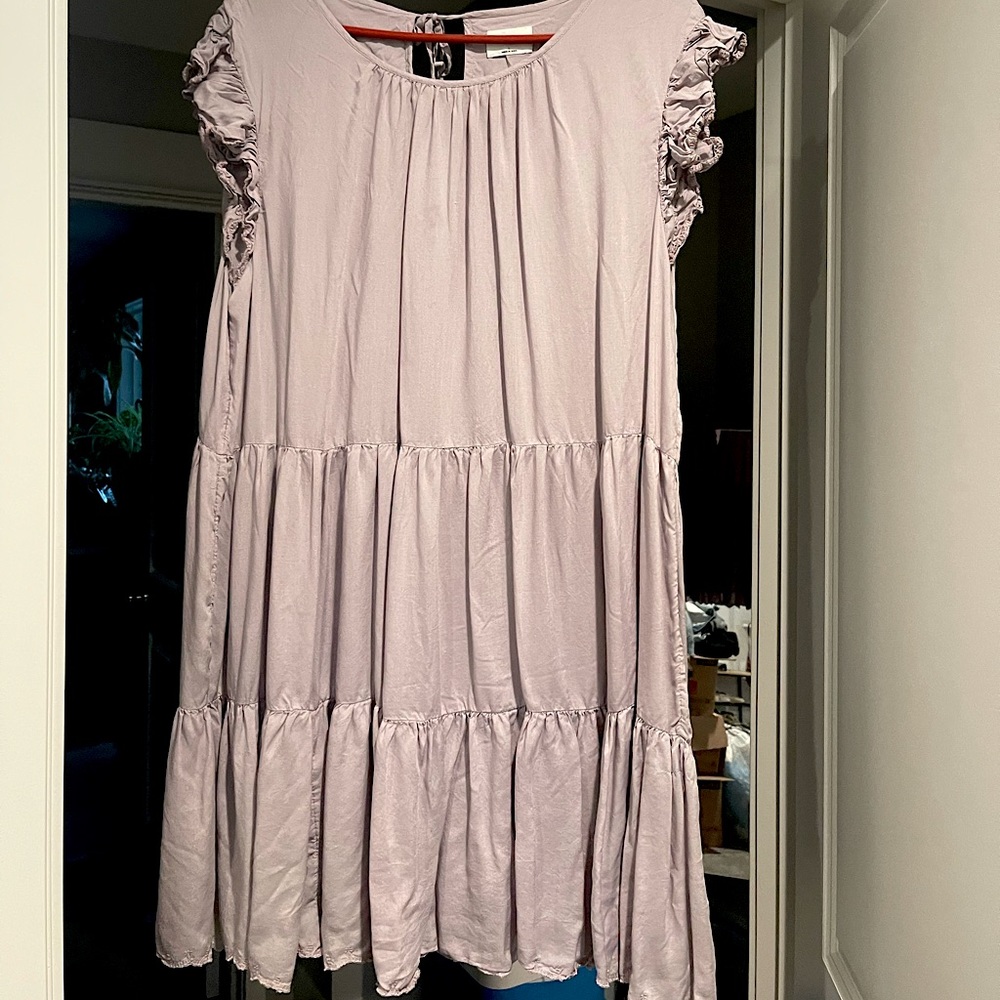 Aritzia Dress (Wilfred) - Purple Flowy Dress
